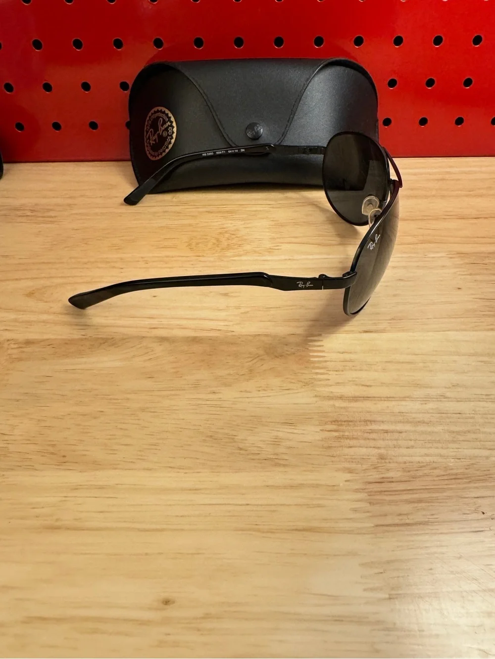 Ray-Ban Black Aviator Sunglasses RB 3393
